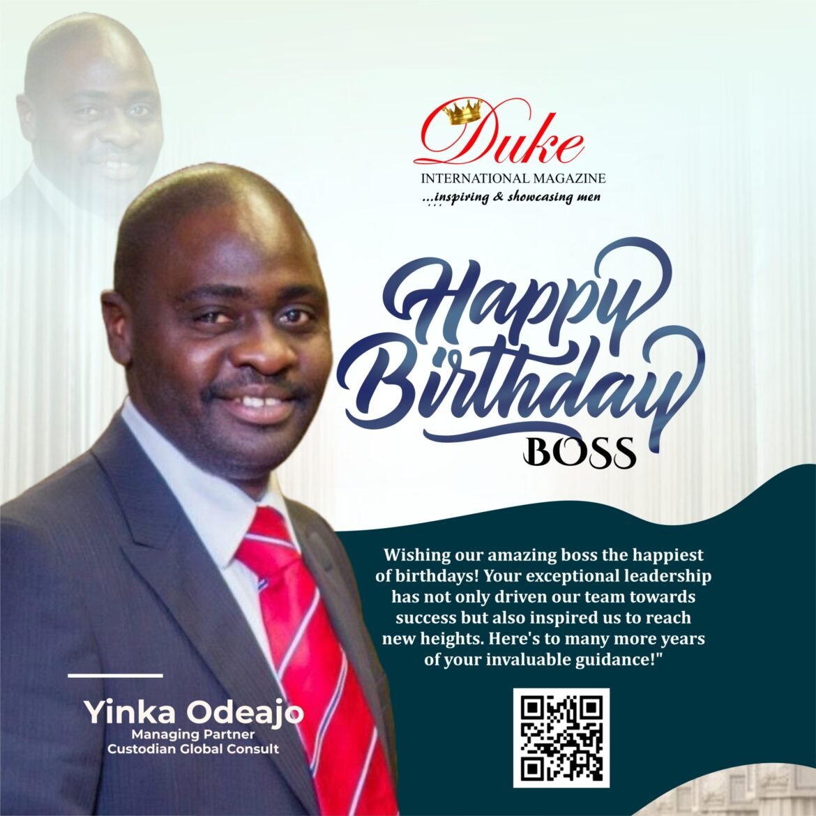 Happy Birthday Boss, Yinka Odeajo 